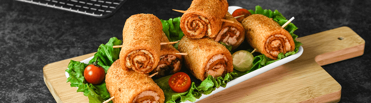 Chicken Swiss Rolls