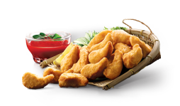 Chicken Tempura (Tempura battered, nugget shaped chicken patties)