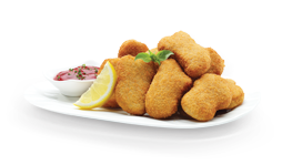 Nuggets (Breaded nugget shaped chicken patties)