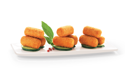 Croquettes (Breaded chicken and cheese croquettes)