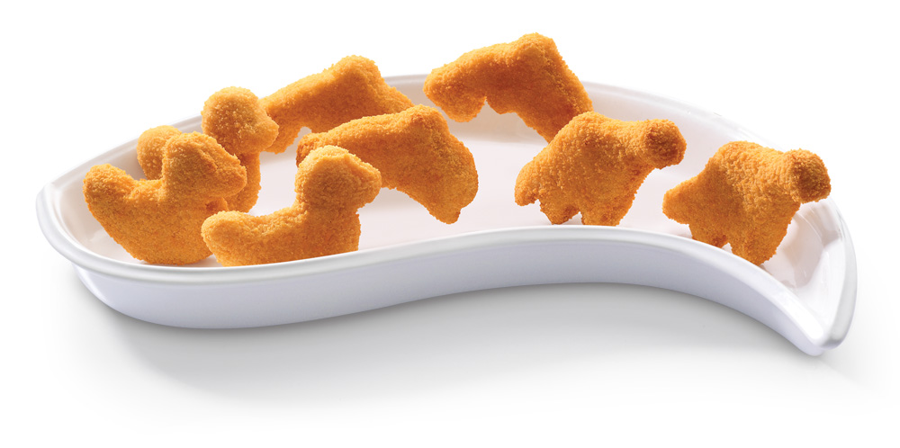 Fun Nuggets (Breaded nugget shaped chicken patties)