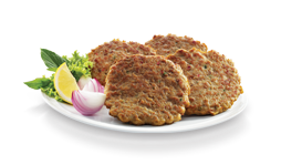 Chapli Kabab (Ground chicken meat patties with fresh onions and cracked coriander seeds)
