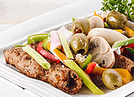 Steamed Seekh Kabab Vegetable Mix