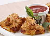 Frankfurter Pita Fritters