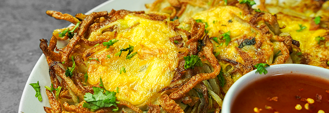 Vegetable Egg Fritters with Bologna