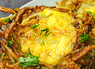 Vegetable Egg Fritters with Bologna