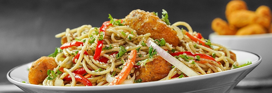 Stir Fry Lemon Pepper Chicken Tempura